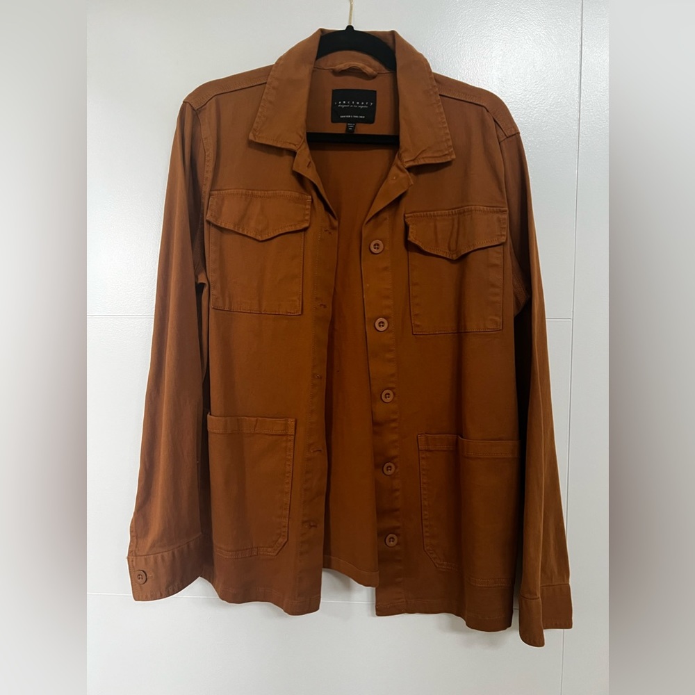 Brown Sanctuary Button Up Jacket